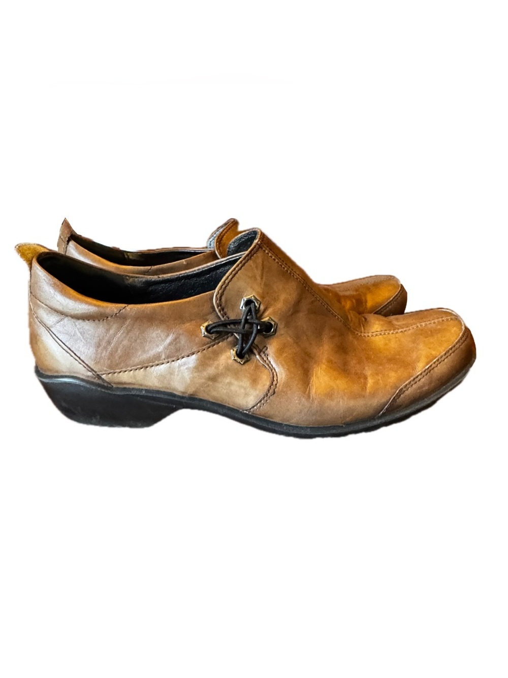 Romika Brown Leather Comfort Loafers Slip On Shoes EU 38